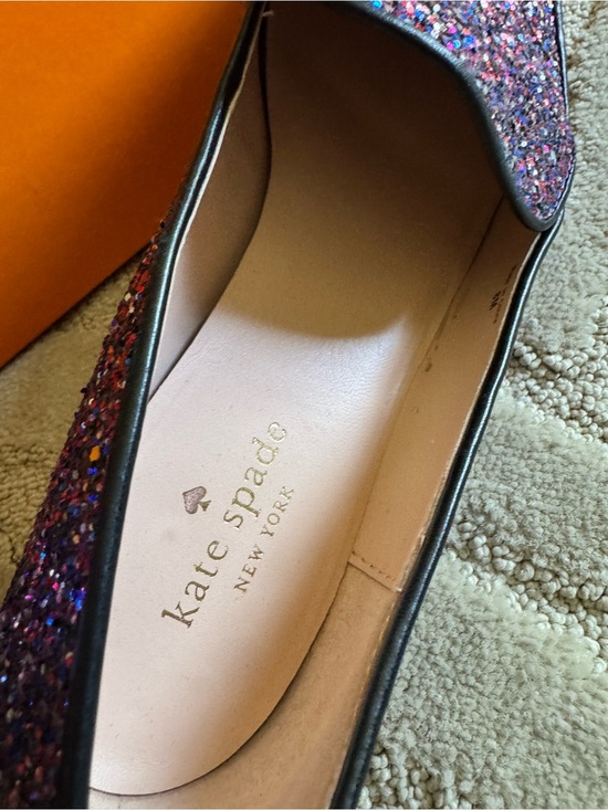kate spade Shoes - kate spade Purple Glitter Pointed Toe Flats